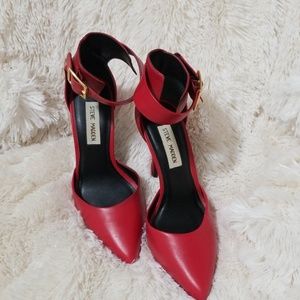 Red Closed Toe Heels